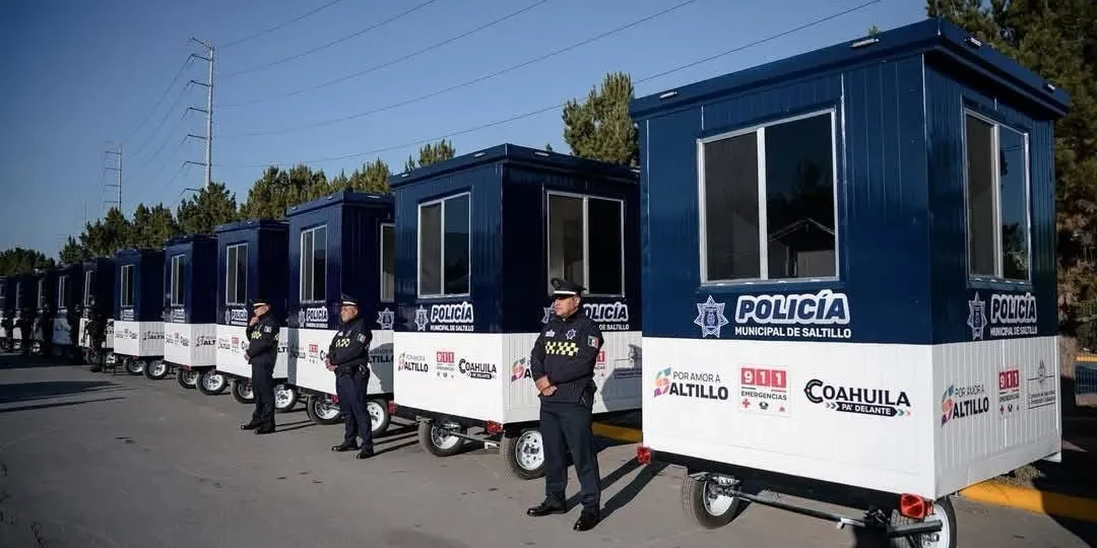 Caseta móvil de multipanel 8x8 para puntos de seguridad y vigilancia